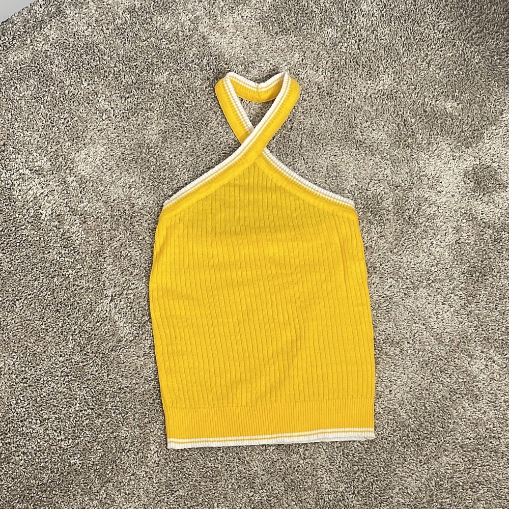 Halted knit top size S